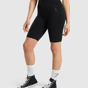Gymshark flex cycling shorts black size medium